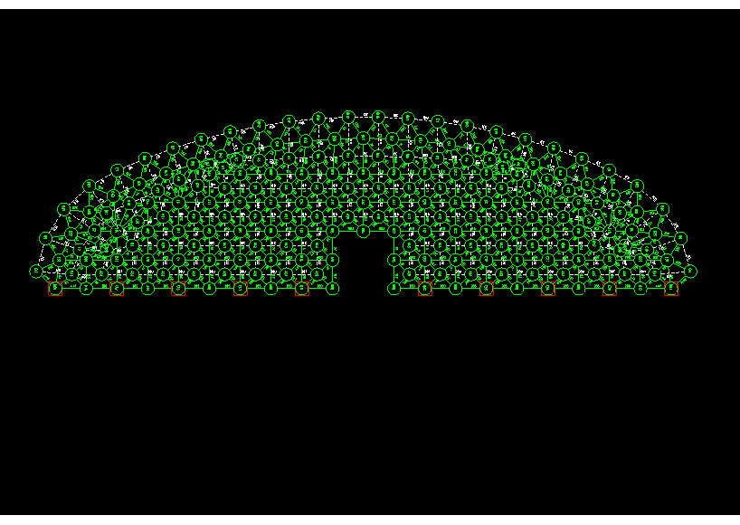 丰镇锡林浩特91跨，1000米长干煤棚网架设计