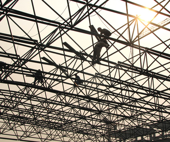 丰镇厂房网架安装